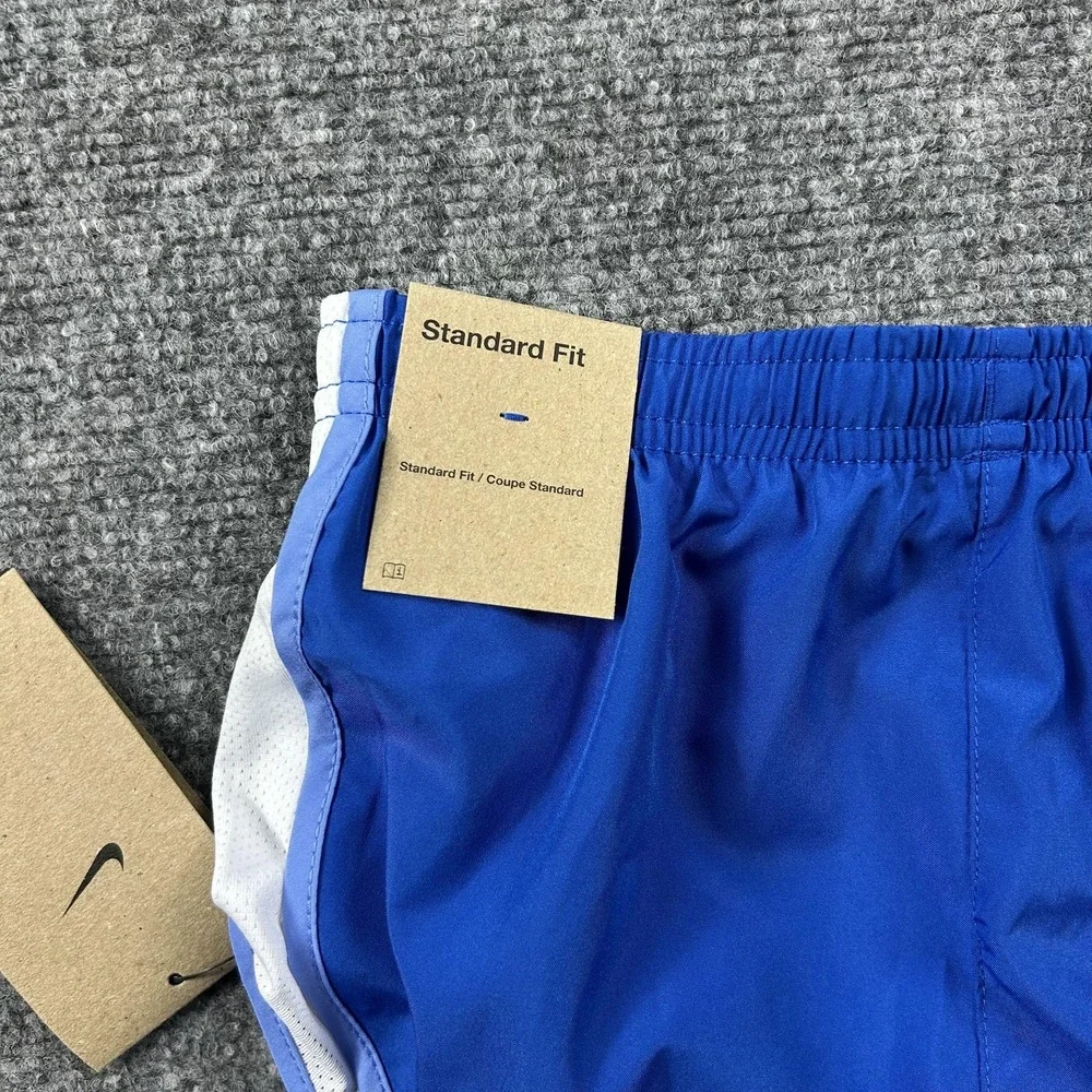 Nike Dri-FIT Shorts Girls XS Blue Training Mesh Standard Fit Kids FZ5577-480‎